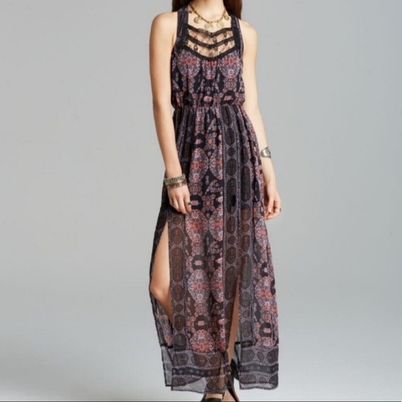 Free People Bohemian Long Maxi Dress 2 S - Picture 1 of 7